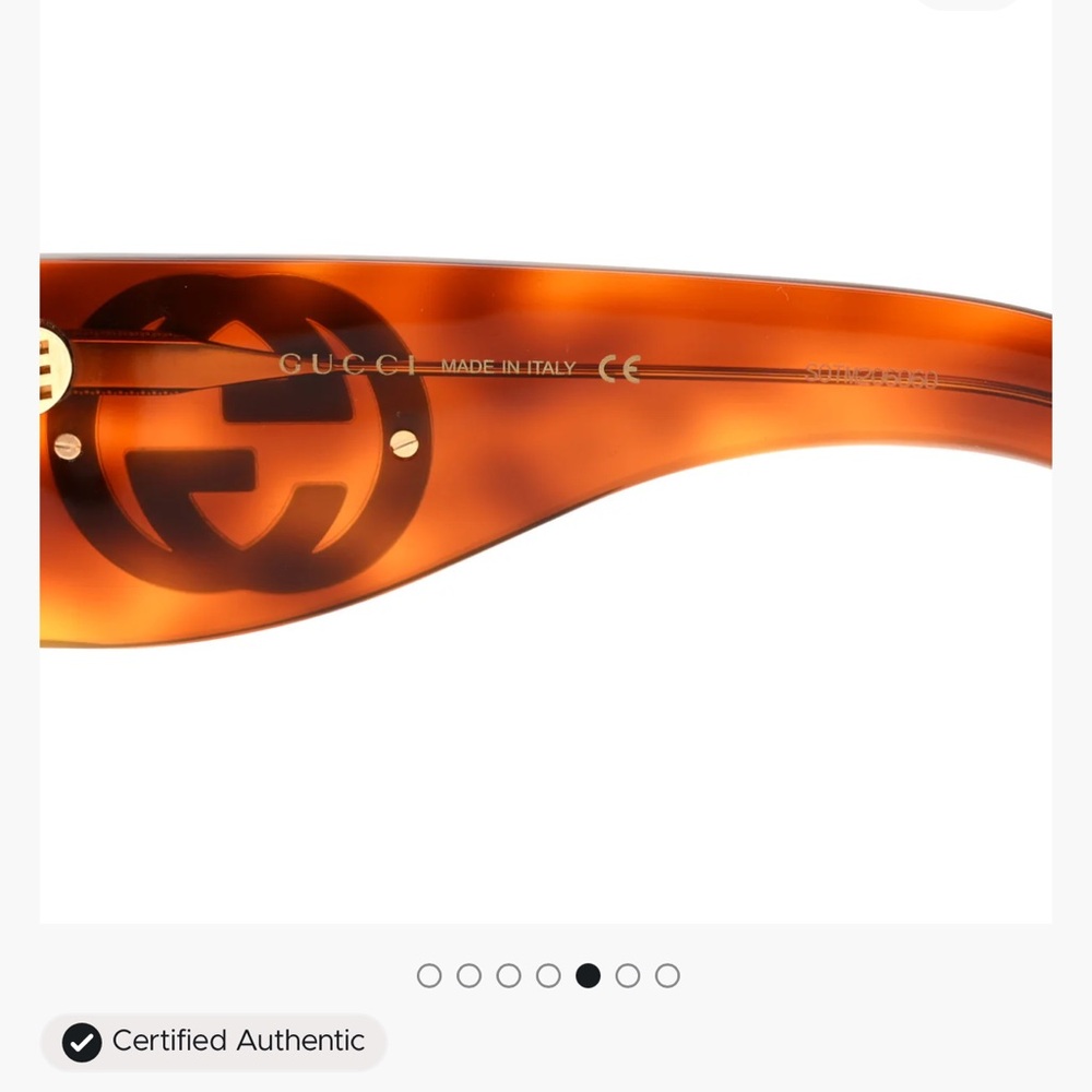 Acetate Oversized Interlocking GG0151S Sunglasses Tortoise Like New - Picture 14 of 16